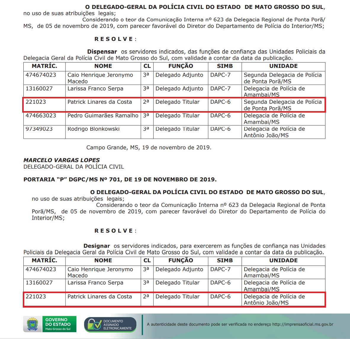 Di&aacute;rio Oficial do Estado - Foto: Reprodu&ccedil;&atilde;o site do Governo de MS